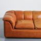 Cocker leather sofa, Bresciani, Poltrona Frau, around 1975