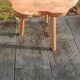 Table d'appoint bois brut style brutaliste organique