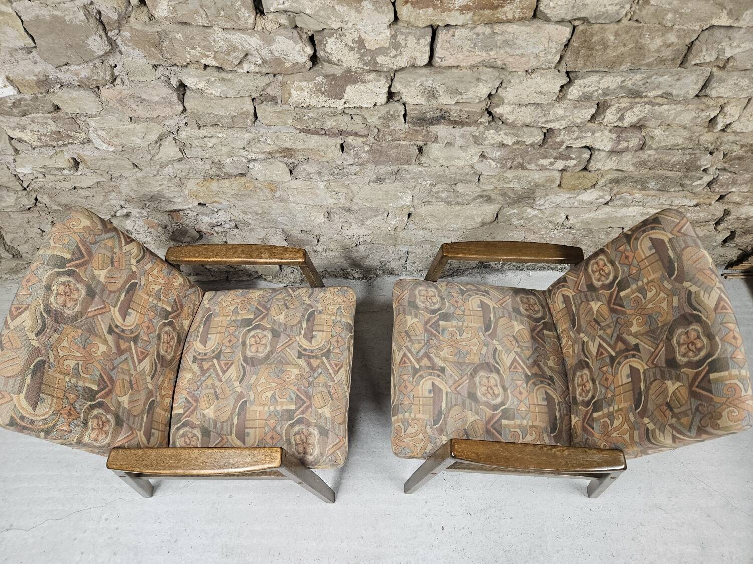 Pair of vintage 1970s armchairs
