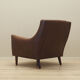 Brown leather armchair, Danish design, 1960s, designer: Edmund Jørgensen