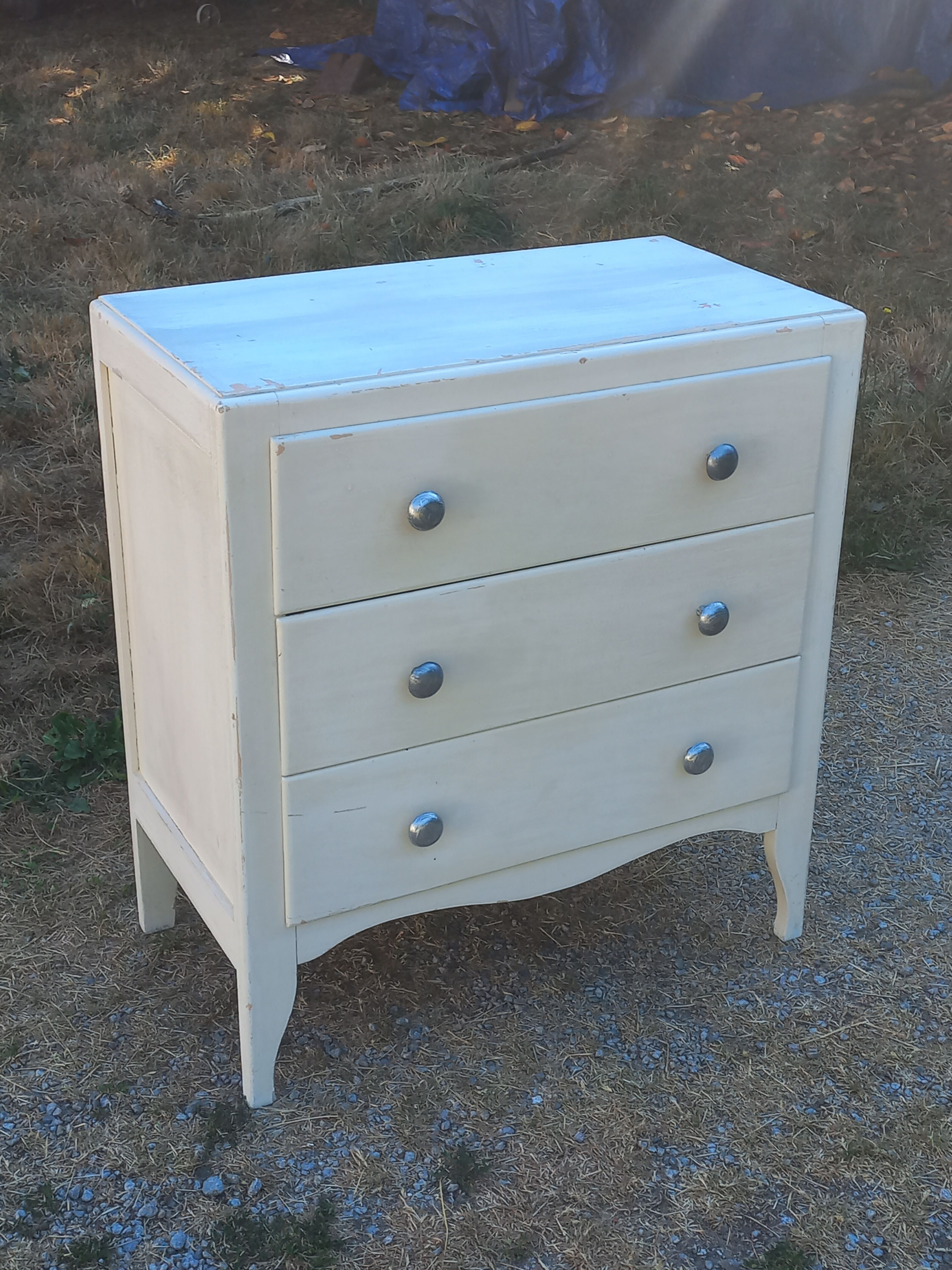 Commode vintage 3 tiroirs des années 50