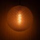 Vintage Mid Century Modern round glass pendant light