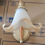 Pair of glass paste wall lights