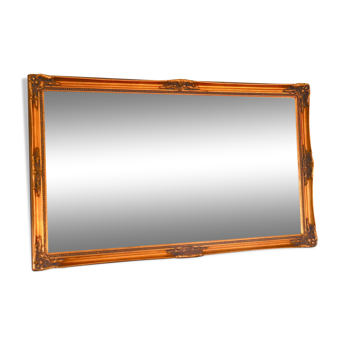 Large rectangular mirror in Louis XV style 147x85cm
