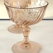 Champagne glasses – Vintage French Glass Set of 4