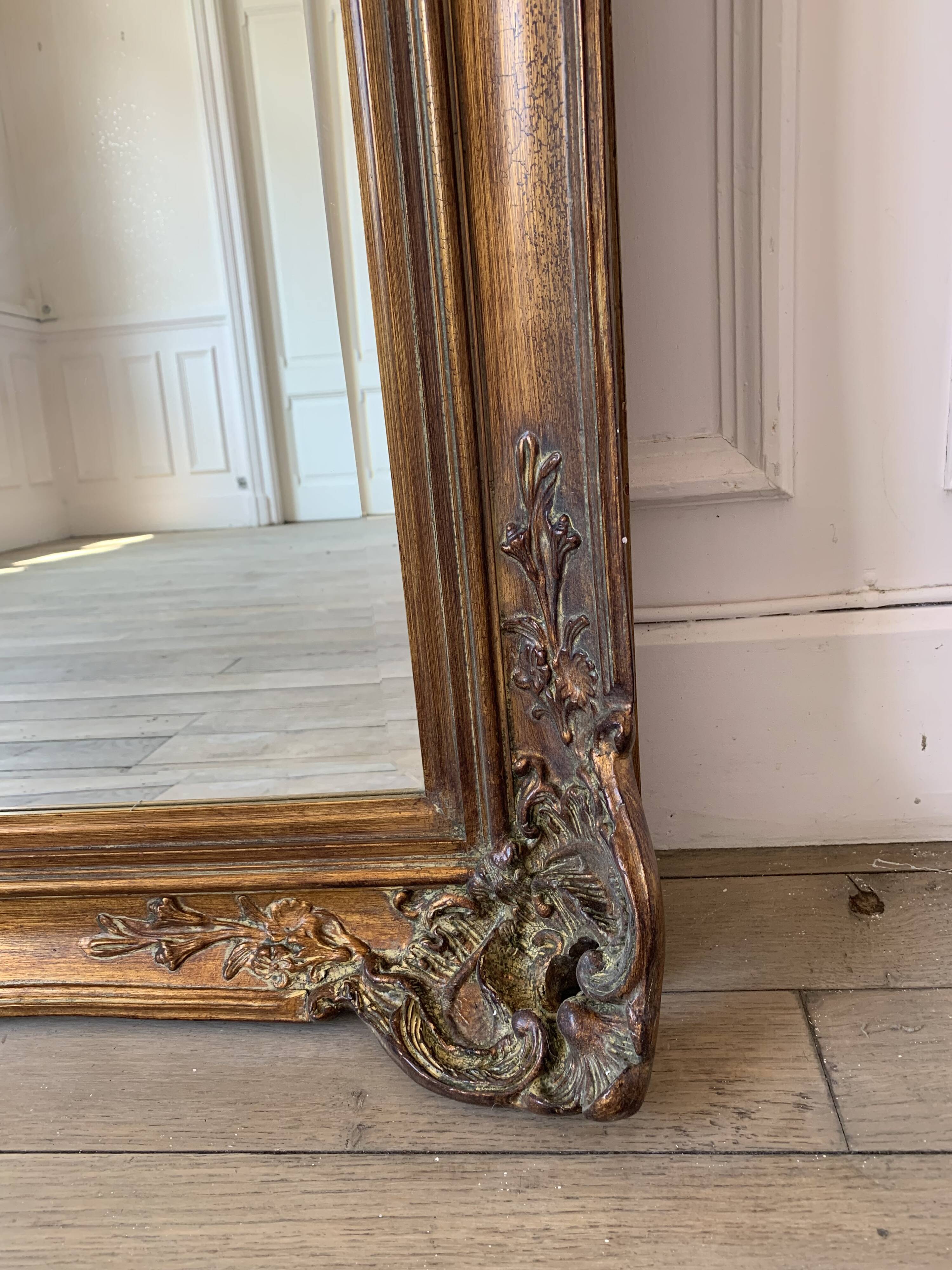 Old beveled mirror 123x142cm