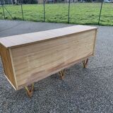 Rattan sideboard attributed to Audoux and Minet
