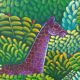Huile sur toile la jungle signée Cayo Jean Marc  titre la jungle 1990 /2010