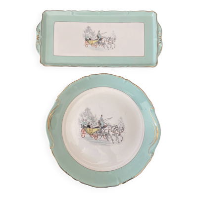 Ensemble 2 plats ''Bois de Boulogne'' St Amand