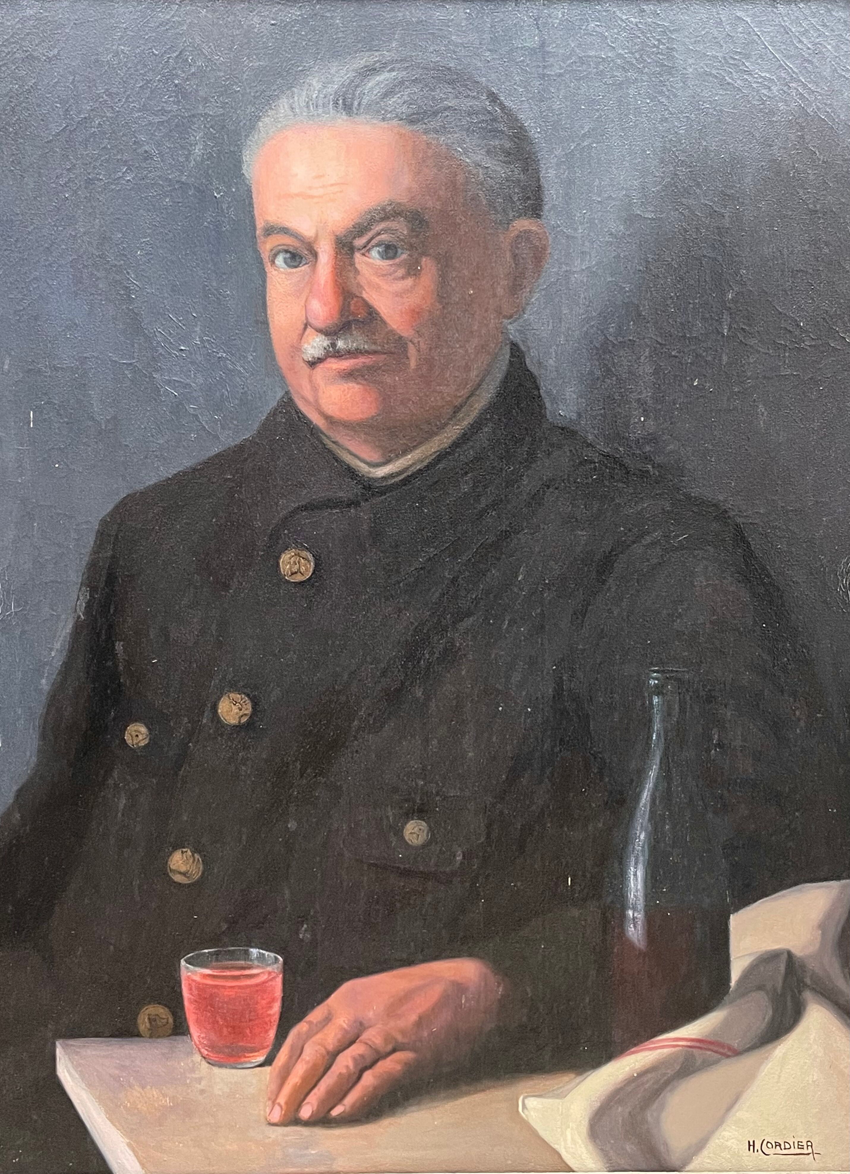 Portrait, Un petit verre de vin rouge