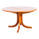1970s solid teak dining table with Scandinavian design.