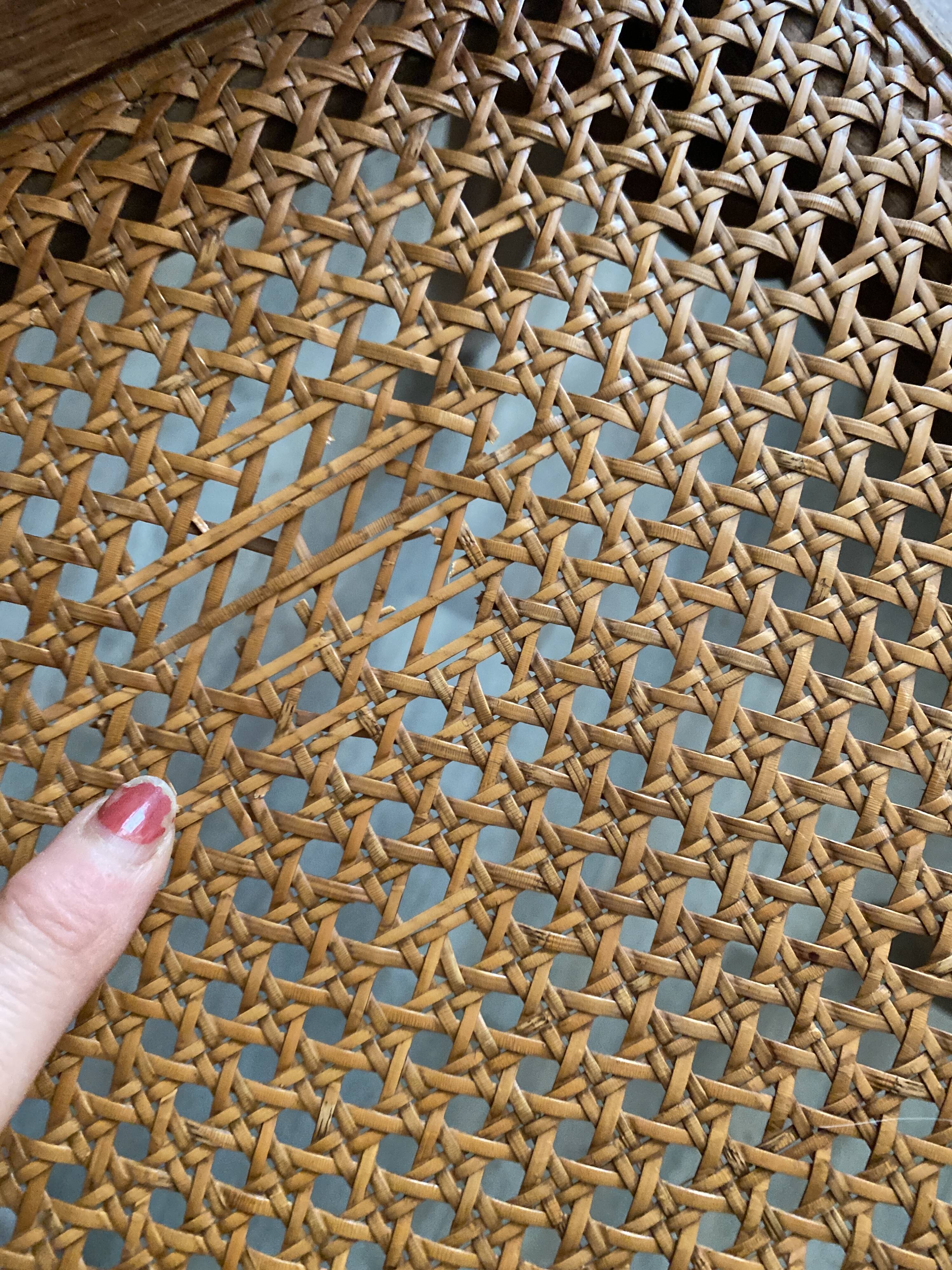 Chairs canned carved backrest