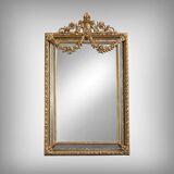 Important mirror with parcloses, Louis XVI style – late 19th century
