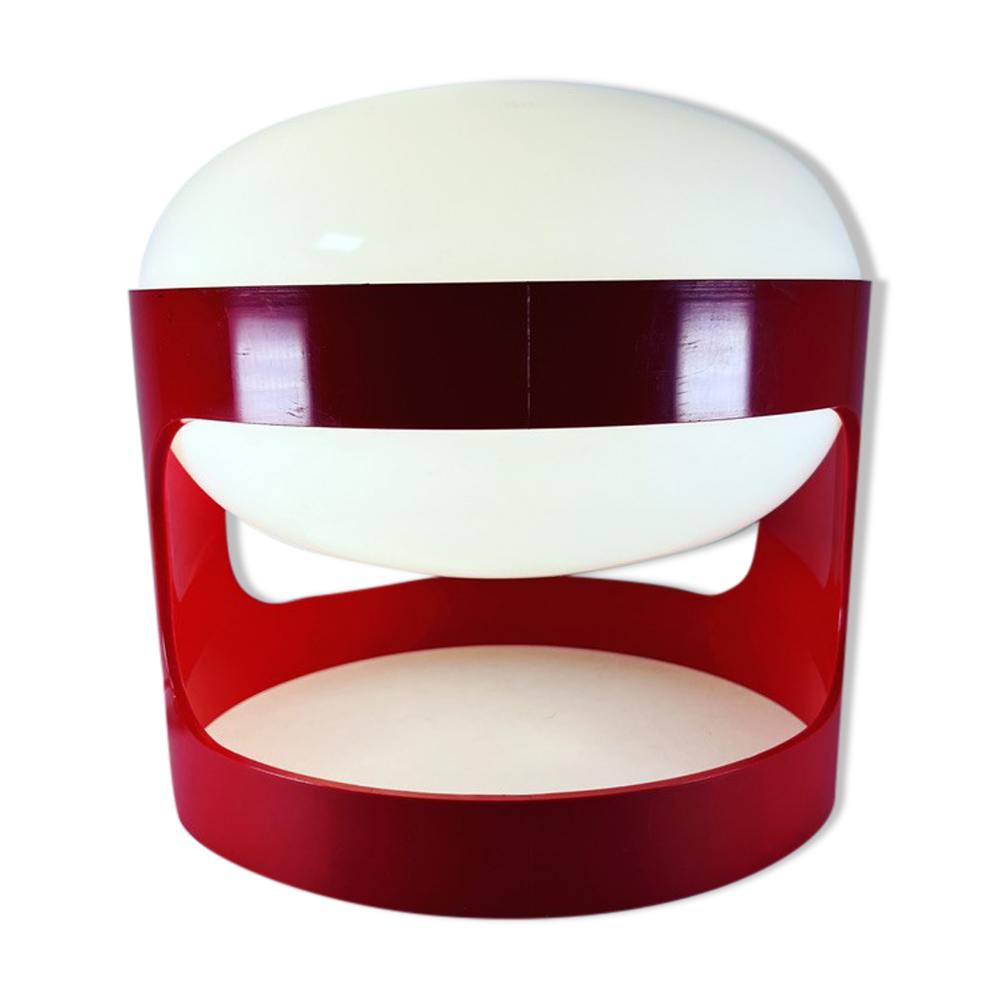 Lamp Joe Colombo KD 27 Red Kartell Vintage