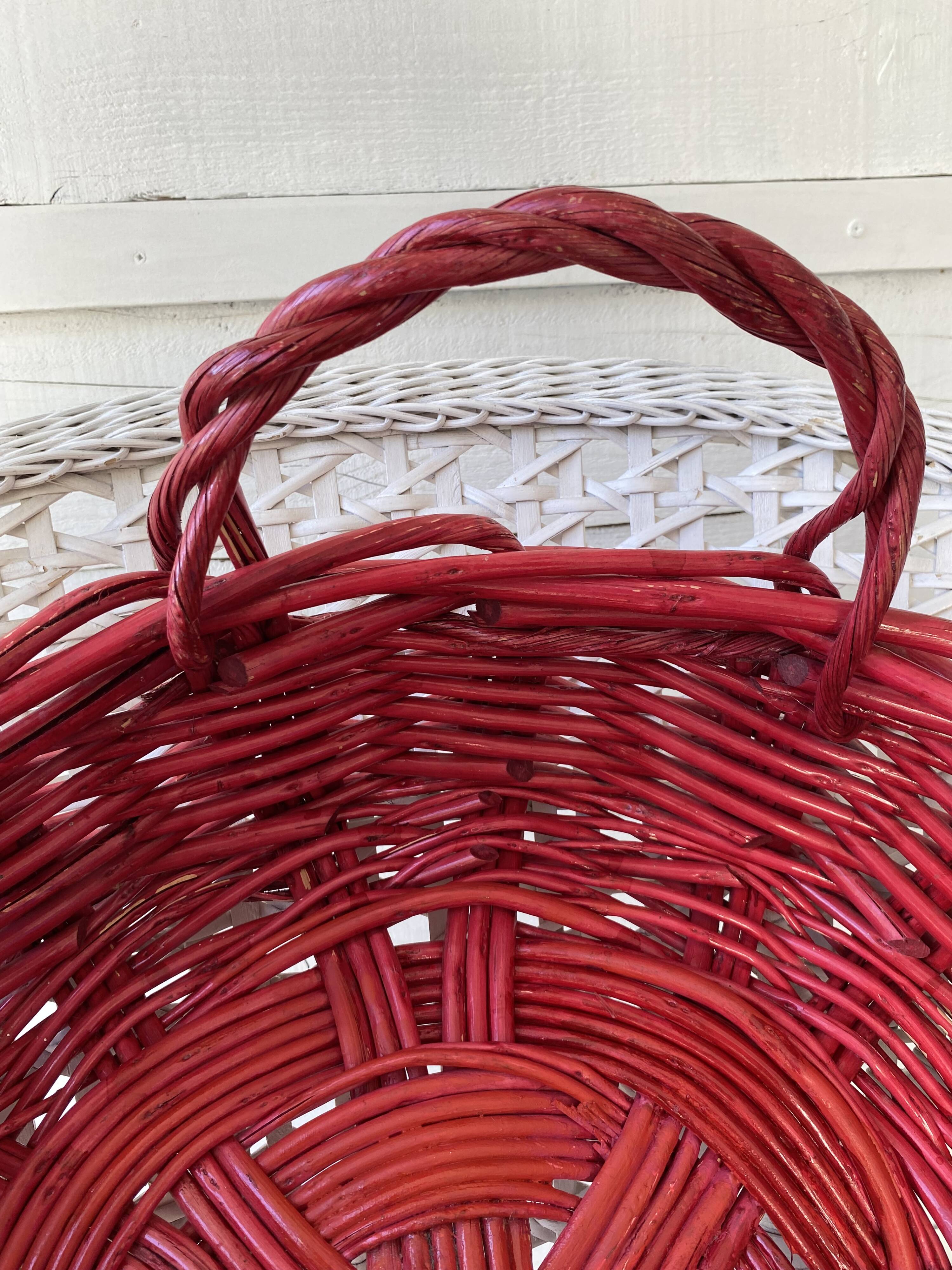 Panier XXL rotin peint