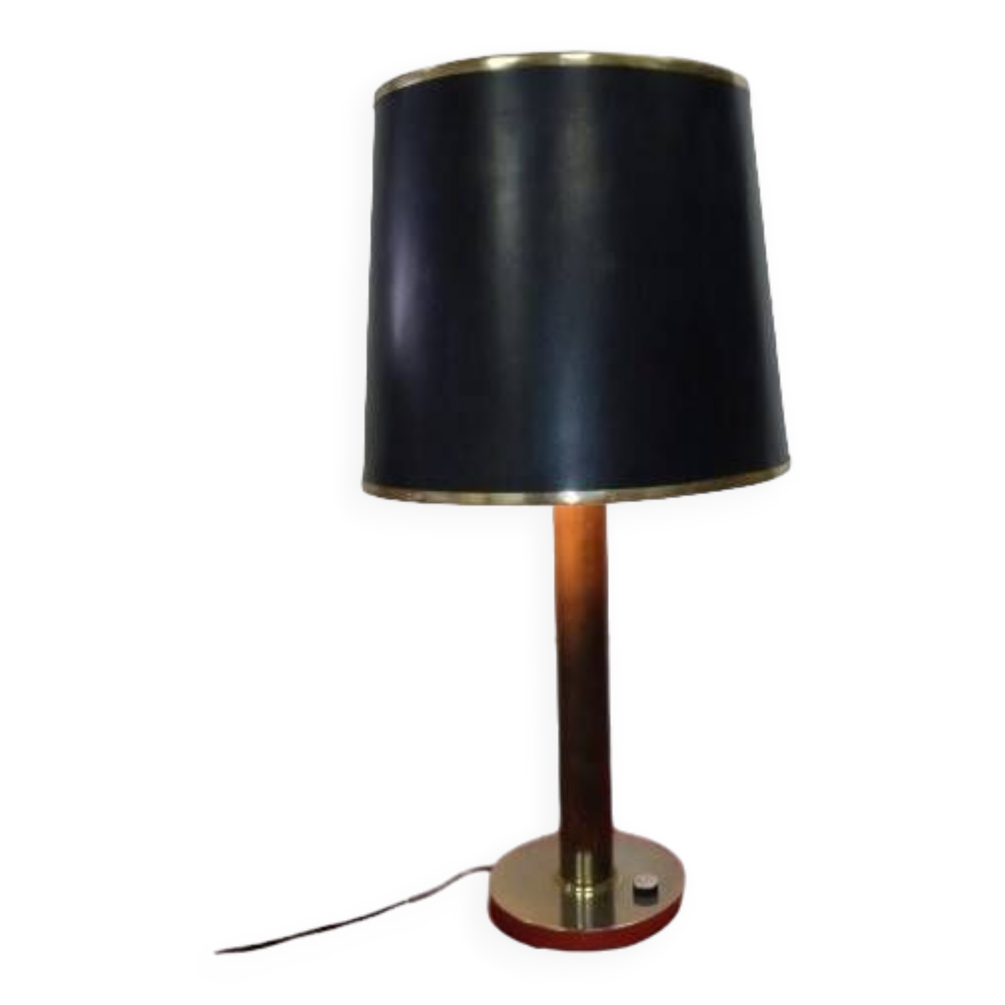 Large Art Deco style brass lamp