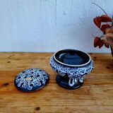 Pique fleurs en grès flammé vintage