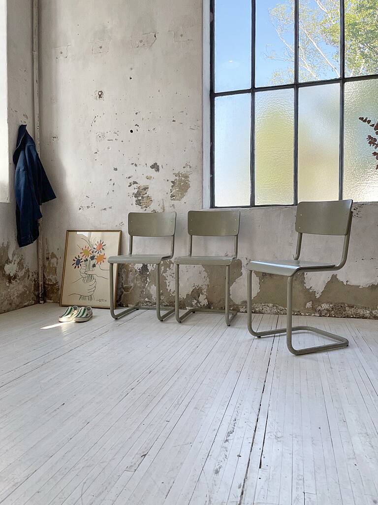 Trio of Tubax chairs 1950