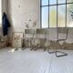 Trio de chaises Tubax 1950
