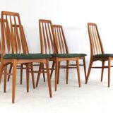 Set of 6 Niels Koefoed 'Eva' chairs - danish design in teak - vintage