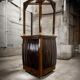 Bar haute vintage en bois / comptoir / meuble bar avec cloche