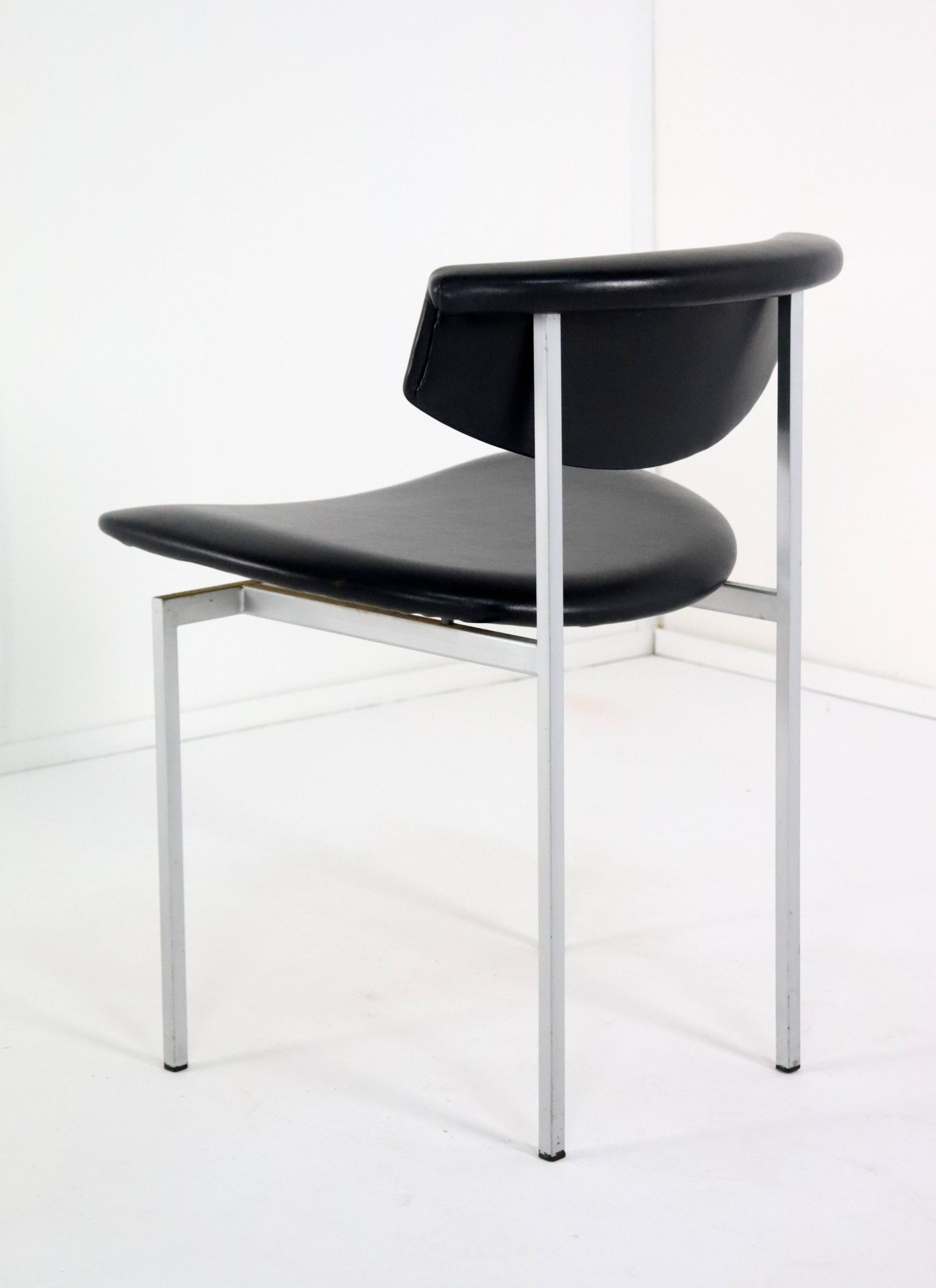 Set of 6 vintage Rudolf Wolf Meander Alpha 'Doorn' chairs