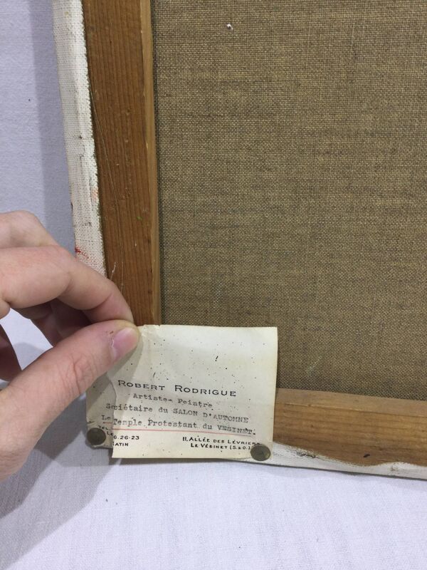 R. Rodrigue - Huile Sur Toile « Eglise Protestante du Vésinet »