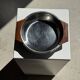 Shallow dish in stainless steel and wood H4 D20