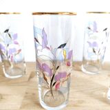 Verres et seau à glaçons en cristal