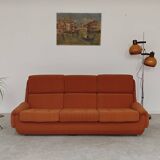 Complete orange salon JITONA in Atlantis Space Age style from the 1970s.