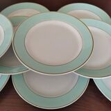 12 plates K&G Lunéville, model Meudon
