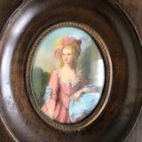 Miniature Napoleon III on ivory