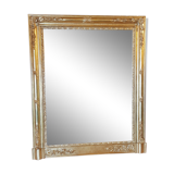 Mirror Napoleon III 19th restored with gold leaf