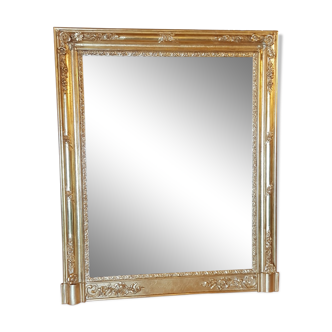 Mirror Napoleon III 19th restored with gold leaf