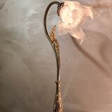 Rock lamp bronze and brass art nouveau tulip free form