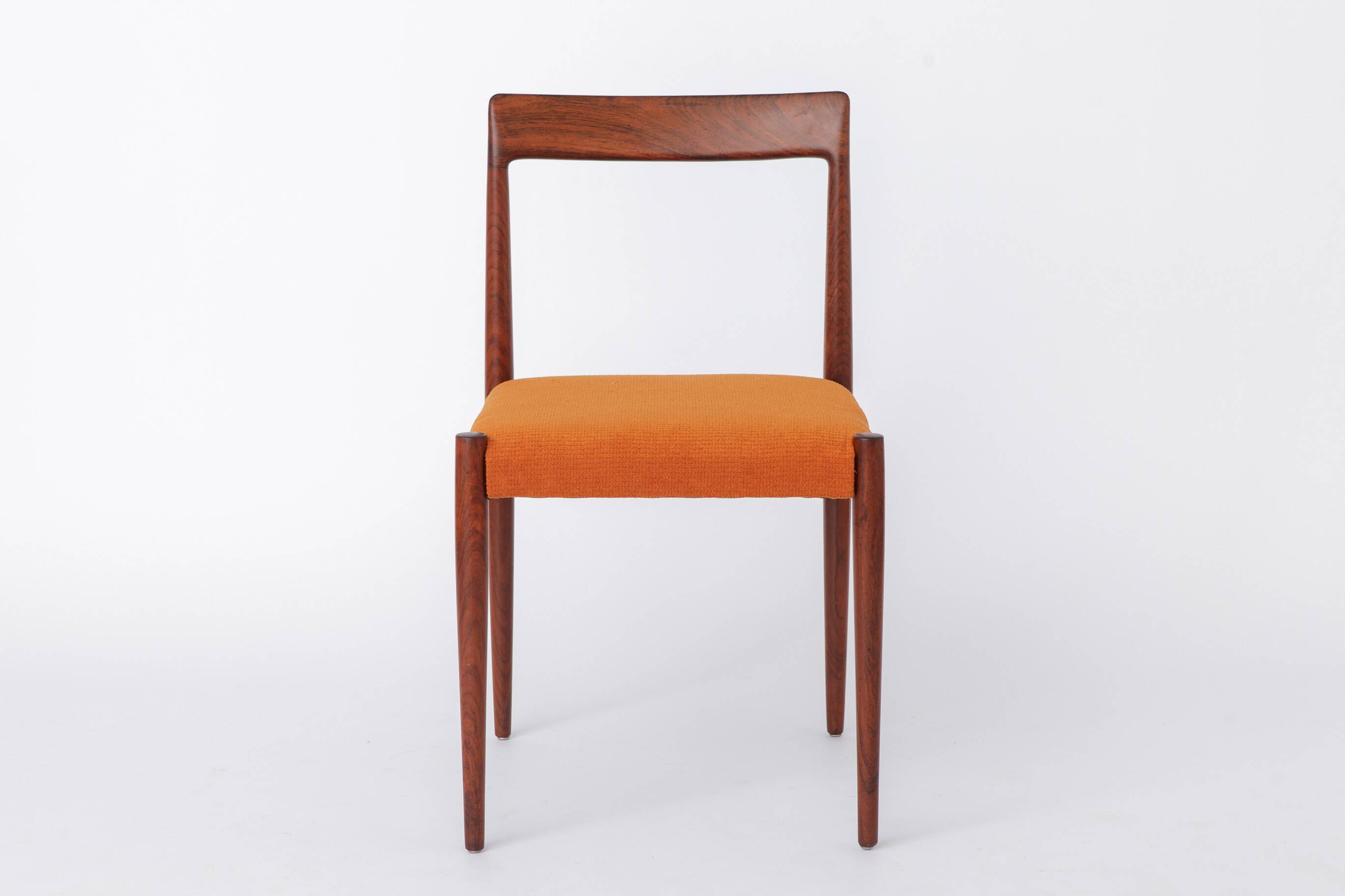 1 of 2 Vintage Lübke Rosewood Dining Chair, 1960s German Mid Century Chair