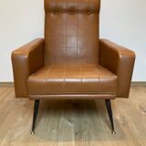 Imitation leather armchair