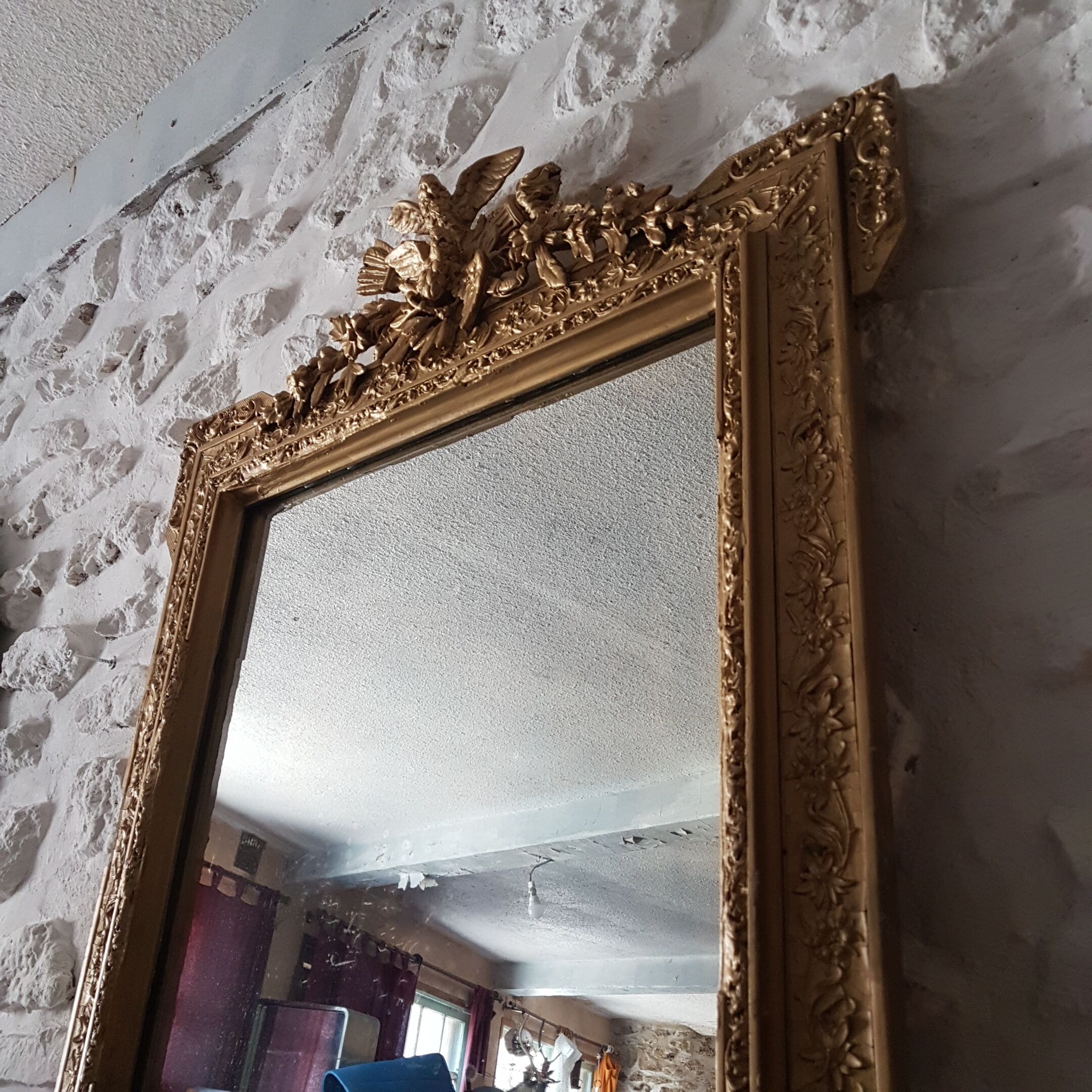 Old golden mirror 75x109cm