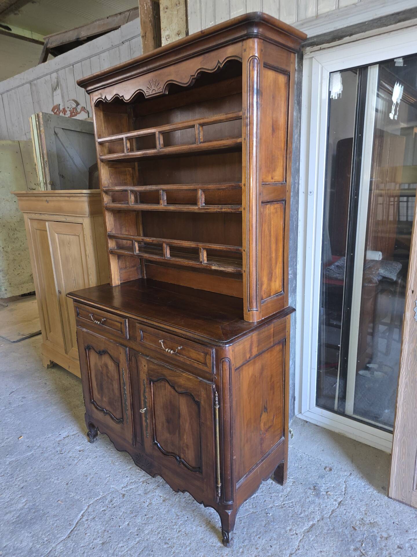 Louis XV style sideboard in cherry wood