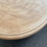 Renovated Round Oval Extendable Farmhouse Dining Table in Raw Wood 260cm