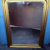 Louis Philippe mirror in gilded wood, 19th century - 110 cm