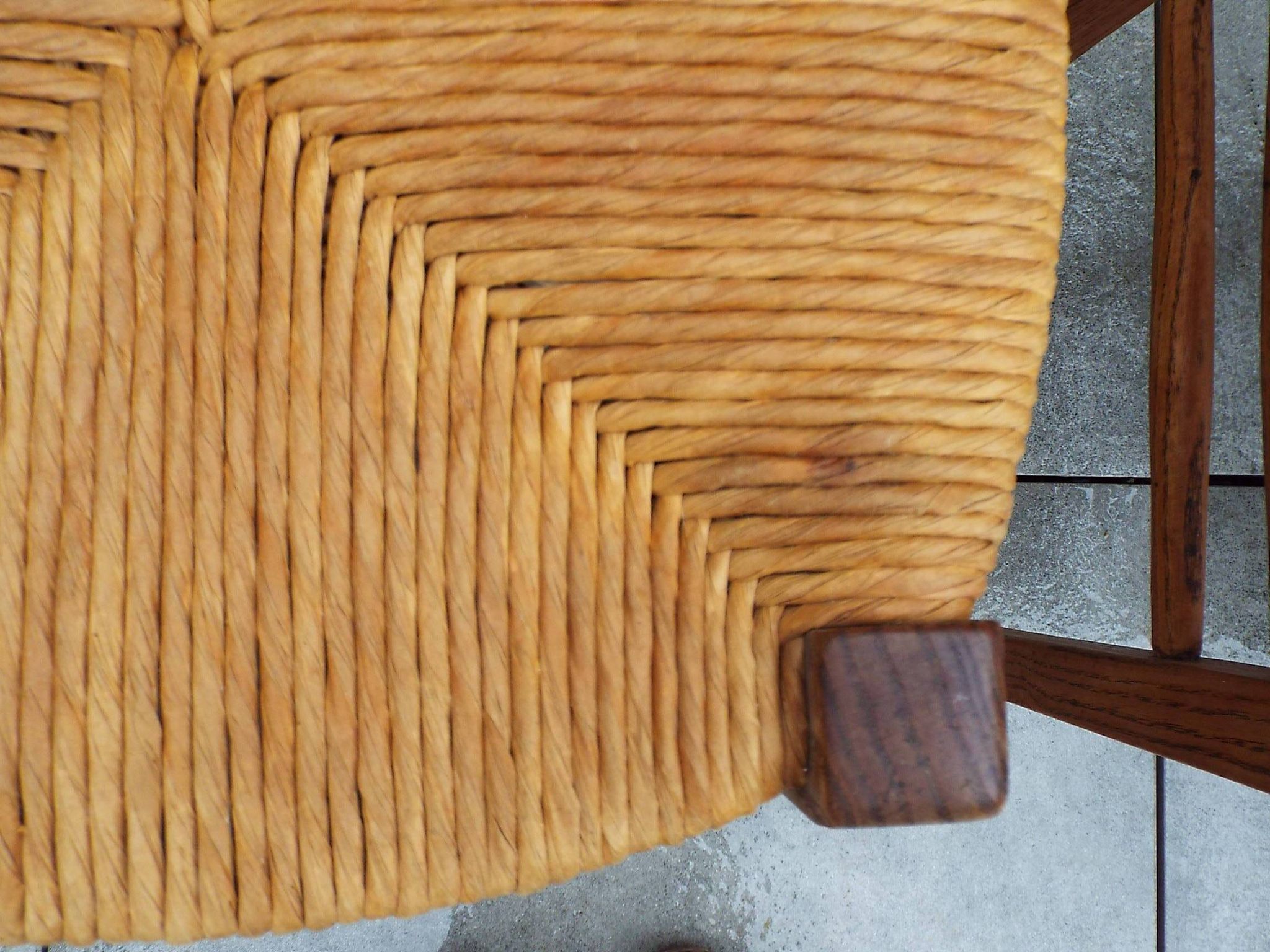 3 tabourets paillés