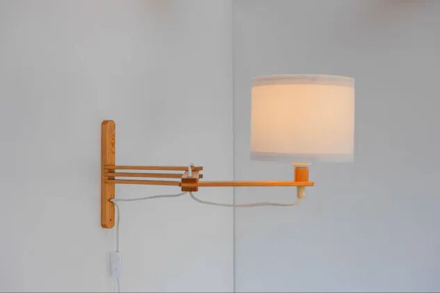 Mid-century Modern Scandinavian Accordion Wall Lamp, 1970s