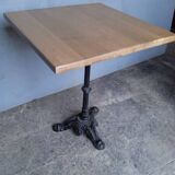 Bistro table(s) 60/60cm solid wood top pedestal table