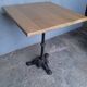 Bistro table(s) 60/60cm solid wood top pedestal table