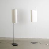 Pair of Danish Mid Century Arne Jacobsen "AJ Royal" Floor Lamps, 1950s