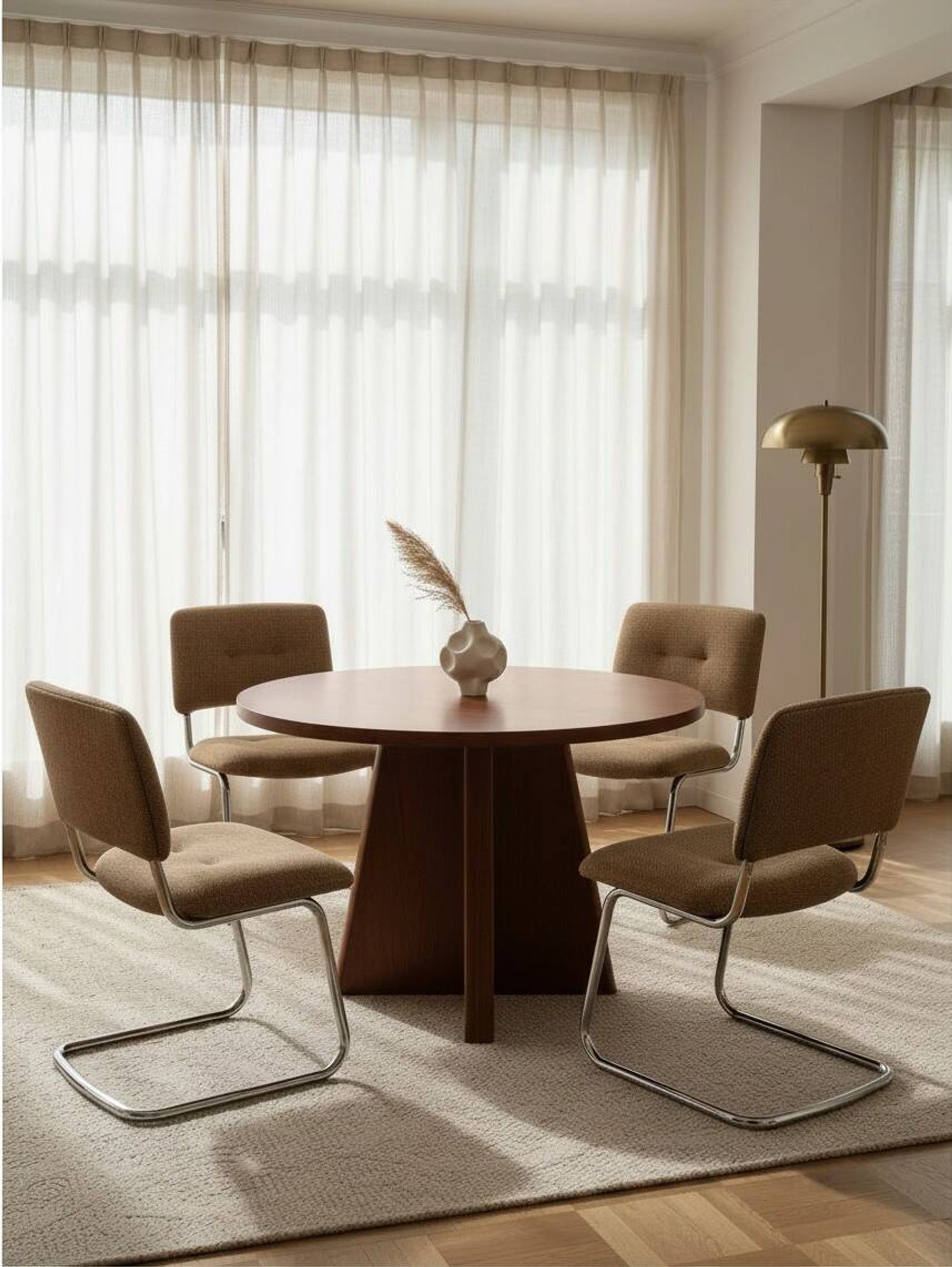 Set of 4 cantilever chairs – 1980s