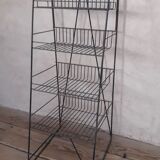Display metal store shelves