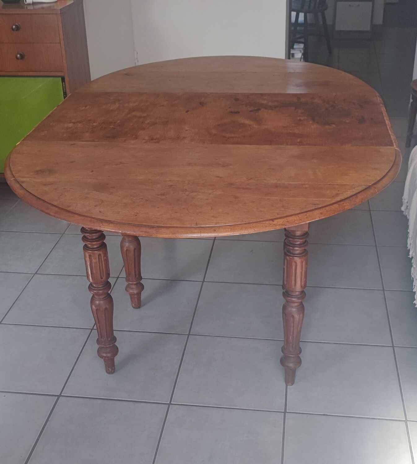 Walnut campaign table