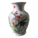 Antique Chinese ceramic vase with painted bird decoration